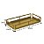 Bandeja Organizadora Retangular Pequena 10x20cm Banheiro Decoração Dourado Fosco - 6023DO Future - Imagem 5