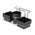 Kit Porta Sachê Suporte Organizador Porta Xícaras Café Bancada Cozinha Cromado - Future - Imagem 4