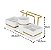 Kit Porta Sachê Suporte Organizador Porta Xícaras Café Bancada Cozinha Dourado - Future - Imagem 5