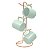 Suporte Organizador 6 Canecas Porta Xícaras Café Bancada Cozinha Rose Gold - 1126RG Future - Imagem 1