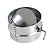 Anel Com Borboleta Registro Para Chaminé Regulador Fumaça Fogão A Lenha Galvanizado 110mm - 4884 Hedlund - Imagem 3
