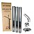 Kit Chaminé Para Fogão A Lenha 3 Canos 1m + Curva 45º + Chapéu + Anel Borboleta Galvanizado 110mm Nº1 - Hedlund - Imagem 1