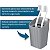 Porta Escova De Dente Creme Dental Com Tampa New Square Cinza Banheiro - 10450 Coza - Imagem 4