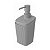 Dispenser Porta Sabonete Líquido 350ml Banheiro New Square Cinza - 10451 Coza - Imagem 1