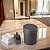 Kit Cozinha Dispenser Porta Detergente Lixeira Tampa Click 5,4L Chumbo - Coza - Imagem 2