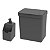 Kit Cozinha Dispenser Porta Detergente Lixeira 2,5L Single Chumbo - Coza - Imagem 1
