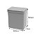 Kit Cozinha Organizador Porta Detergente Lixeira com Tampa 2,5L Single Cinza - Coza - Imagem 4