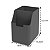 Kit Cozinha Organizador Porta Detergente Lixeira com Tampa 2,5L Single Chumbo - Coza - Imagem 3