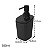 Kit Banheiro Porta Cotonete Dispenser Sabonete Líquido  New Square Preto - Coza - Imagem 3