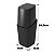 Kit Banheiro Porta Escova Cotonete Dispenser Saboneteira Lixeira Basculante 9L New Square Preto - Coza - Imagem 5