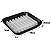 Kit Banheiro Porta Escova Cotonete Dispenser Saboneteira New Square Preto - Coza - Imagem 6