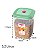 Conjunto 5 Potes Porta Alimentos Mantimentos Geladeira Cozinha Armário - 490 Sanremo - Verde - Imagem 5