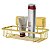 Suporte Porta Shampoo Prateleira Parede Ventosa Banheiro Dourado - 8050DD Future - Imagem 1