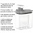 Dispenser Sabão Líquido Dosador 1,5L Lavanderia Natural Chumbo - Flow DFW100CHF Ou - Imagem 4