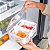 Organizador com Cesto Duplo Para Geladeira 2,2L Branco Natural - Clear Fresh OF650NT Ou - Imagem 4