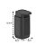 Kit Banheiro 6pç Lixeira 6L + Porta Sabonete Escova Cotonete Dispenser Preto - Aura Ou - Imagem 4