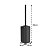 Kit Banheiro 6pç Lixeira 6L + Porta Sabonete Escova Cotonete Dispenser Preto - Aura Ou - Imagem 5