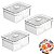 Kit 3 Organizador com Cesto Duplo Para Geladeira 2,2L Branco Natural - Clear Fresh OF650NT Ou - Imagem 1