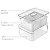 Kit 2 Organizador com Cesto Duplo Para Geladeira 2,2L Branco Natural - Clear Fresh OF650NT Ou - Imagem 5
