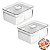Kit 2 Organizador com Cesto Duplo Para Geladeira 2,2L Branco Natural - Clear Fresh OF650NT Ou - Imagem 1