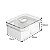 Kit 2 Organizador com Cesto Duplo Para Geladeira 2,2L Branco Natural - Clear Fresh OF650NT Ou - Imagem 6