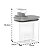 Kit 2 Dispenser Sabão Líquido Dosador 1,5L Lavanderia Natural Chumbo - Flow DFW100CHF Ou - Imagem 5