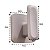 Kit 3 Ganchos Multiuso Porta Toalha de Parede Com Adesivo Bege - Eleve GPE100BGF Ou - Imagem 4