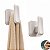Kit 2 Ganchos Multiuso Porta Toalha de Parede Com Adesivo Bege - Eleve GPE100BGF Ou - Imagem 1