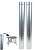 Kit 2 Canos Para Chaminé Fogão a Lenha Galvanizado 1m 120mm - 104 Hedlund - Imagem 1
