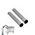 Kit 2 Canos Para Chaminé Fogão a Lenha Galvanizado 33cm 110mm - 1817 Hedlund - Imagem 1