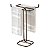 Suporte Porta Toalha De Rosto Toalheiro Duplo Bancada Banheiro Cor Café - 1177CF Future - Imagem 1