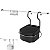 Kit Cozinha Barra 45cm De Parede Cromada Com 6 Ganchos + Saleiro 500g - Future - Imagem 2