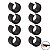 Kit 8 Peças Proteção Para Pés Cadeiras 22,22mm Redondo Preto - 2307 Mor - Imagem 1