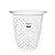 Cesto de Roupa Plástico 30 Litros Lavanderia Banheiro Branco - SR620 Sanremo - Imagem 1