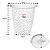 Kit 2 Cesto de Roupa Plástico 30 Litros Lavanderia Banheiro Branco - SR620 Sanremo - Imagem 4