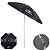 Kit 2 Cadeiras Alta Alumínio + Guarda Sol Bagum 2m Preto Mormaii - Belfix - Imagem 3