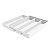 Organizador de Talheres Para Gaveta 3 Divisórias com Extensor Plástico Cozinha Branco - 401044 Crippa - Imagem 1