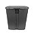 Lixeira 15 Litros Grande Com Tampa Pedal Plástica Cozinha Preto - Gambrage 403170 Crippa - Imagem 4