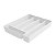 Kit 2 Organizador de Talheres Utensílios Para Gaveta com Extensor Plástico Cozinha Branco - Crippa - Imagem 4