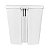 Kit 2 Lixeira 15 Litros Grande Com Tampa Pedal Plástica Cozinha Branco - Gambrage 403170 Crippa - Imagem 4