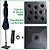 Base Para Ombrelone Guarda Sol 30kg Quadrada Concreto Preta  AMZ7001 - AMZ - Imagem 6