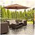 Ombrelone Guarda Sol 3m Com Manivela Articulado Jardim Piscina Maresias Marrom - AMZ - Imagem 3