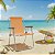 Cadeira de Praia Alta Alumínio Lazy Sannet Laranja - 023511 Belfix - Imagem 2
