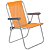 Cadeira de Praia Alta Alumínio Lazy Sannet Laranja - 023511 Belfix - Imagem 1