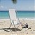 Kit 2 Cadeiras de Praia Reclinável 4 Posições Alumínio Lazy Sannet Branca - 023001 Belfix - Imagem 2