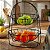 Fruteira de Mesa 2 Andares Cesto Organizador Frutas Preto Onix - 992OX Future - Imagem 2