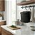 Lixeira 2,5L Com Suporte Preto Fosco Para Barra Parede Cozinha - 3245PT Future - Imagem 2