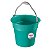 Balde Plástico 15 Litros Resistente Para Limpeza Casa Lavanderia Verde - 615/7 Sanremo - Imagem 1