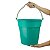 Balde Plástico 15 Litros Resistente Para Limpeza Casa Lavanderia Verde - 615/7 Sanremo - Imagem 3