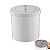 Lixeira 5 Litros Tampa Cesto De Lixo Para Banheiro Pia Cozinha Branco - 550 Future - Imagem 1